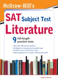 Cover image: McGraw-Hill's SAT Subject Test Literature 2nd edition 9780071763356