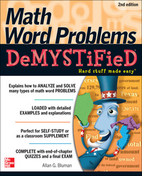 Imagen de portada: Math Word Problems Demystified 2/E 2nd edition 9780071763868