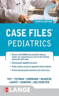 Cover image: Case Files Pediatrics 4th edition 9780071766982