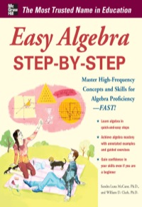Cover image: Easy Algebra Step-by-Step 1st edition 9780071767248