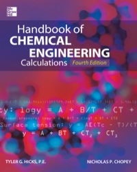 Cover image: Handbook of Chemical Engineering Calculations 4th edition 9780071768047