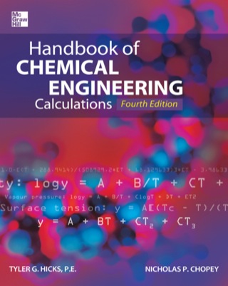 Cover image: Handbook of Chemical Engineering Calculations 4th edition 9780071768047