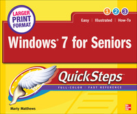Cover image: Windows 7 for Seniors QuickSteps 1st edition 9780071768054