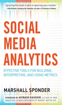 Cover image: Social Media Analytics: Effective Tools for Building, Interpreting, and Using Metrics 1st edition 9780071824491