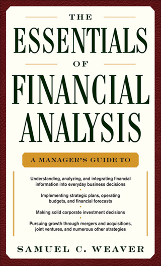 Cover image: The Essentials of Financial Analysis 1st edition 9780071768368