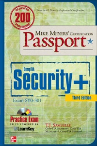Cover image: Mike Meyers' CompTIA Security+ Certification Passport, Third Edition (Exam SY0-301) 3rd edition 9780071770385