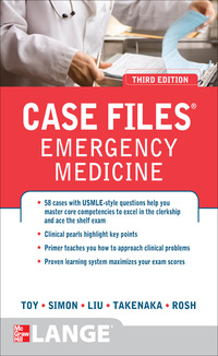 Imagen de portada: Case Files Emergency Medicine, Third Edition 3rd edition 9780071768542