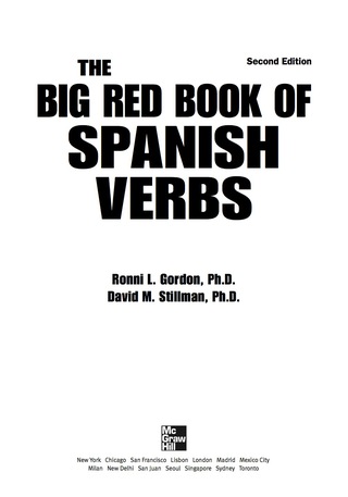 Cover image: The Big Red Book of Spanish Verbs, Second Edition 2nd edition 9780071591553