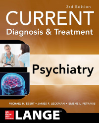 Cover image: CURRENT Diagnosis & Treatment Psychiatry, Third Edition 3rd edition 9780071754422