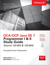 Cover image: OCA/OCP Java SE 7 Programmer I & II Study Guide (Exams 1Z0-803 & 1Z0-804) 1st edition 9780071772006