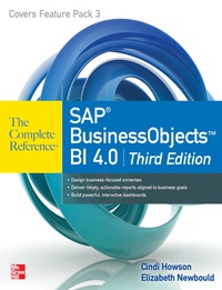 Imagen de portada: SAP BusinessObjects BI 4.0 The Complete Reference 3/E 1st edition 9780071773126