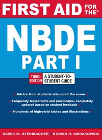 Cover image: First Aid for the NBDE Part 1, Third Edition 3rd edition 9780071769044