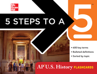 Imagen de portada: 5 Steps to a 5 AP U.S. History Flashcards 1st edition 9780071760720