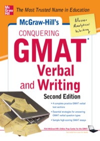 Cover image: McGraw-Hills Conquering GMAT Verbal and Writing 2nd edition 9780071775809