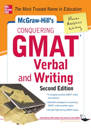 Cover image: McGraw-Hills Conquering GMAT Verbal and Writing 2nd edition 9780071775809