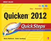 Cover image: Quicken 2012 QuickSteps 1st edition 9780071778244