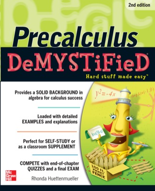 Cover image: Pre-calculus Demystified 2nd edition 9780071778497