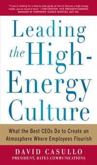 Omslagafbeelding: Leading the High Energy Culture: What the Best CEOs Do to Create an Atmosphere Where Employees Flourish 1st edition 9780071781268