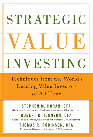 Cover image: Strategic Value Investing: Practical Techniques of Leading Value Investors 1st edition 9780071781664