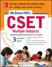 Cover image: McGraw-Hill's CSET Multiple Subjects 1st edition 9780071781756
