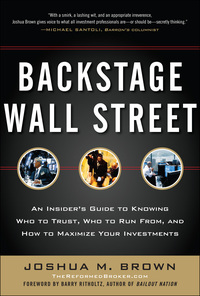 Imagen de portada: Backstage Wall Street (PB) 1st edition 9780071782326