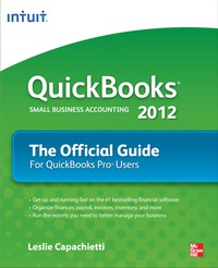 Cover image: QuickBooks 2012 The Official Guide 1st edition 9780071776219