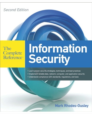 Cover image: Information Security: The Complete Reference 2nd edition 9780071784351