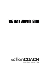 表紙画像: Instant Advertising 1st edition 9780071466608