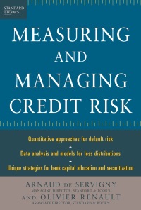 Imagen de portada: Measuring and Managing Credit Risk 1st edition 9780071417556