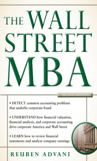 Cover image: The Wall Street MBA 2nd edition 9780071788311