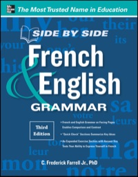 Cover image: Side-By-Side French and English Grammar 3rd edition 9780071788595