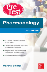 Cover image: Pharmacology PreTest Self-Assessment and Review 14/E 14th edition 9780071791465