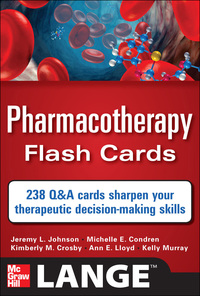 Cover image: Pharmacotherapy Flash Cards 1st edition 9780071741156