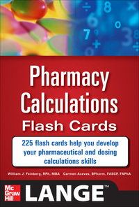 صورة الغلاف: Pharmacy Calculations Flash Cards 1st edition 9780071746359