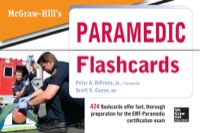Cover image: McGraw Hill's Paramedic Flashcards 1st edition 9780071794121