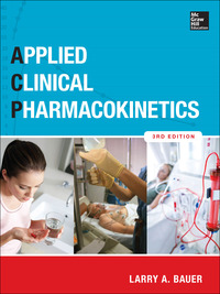 Cover image: Applied Clinical Pharmacokinetics 3rd edition 9780071794589