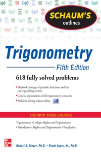 Cover image: Schaum's Outline of Trigonometry 5th edition 9780071795357