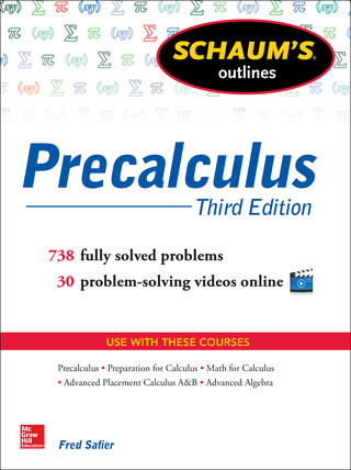 Cover image: Schaum's Outline of Precalculus 3rd edition 9780071795593