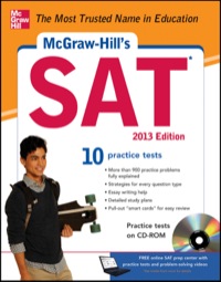 Cover image: McGraw-Hill's SAT, 2013 Edition 8th edition 9780071795869