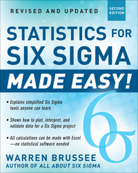 Cover image: Statistics for Six Sigma Made Easy! Revised and Expanded Second Edition 2nd edition 9780071797535