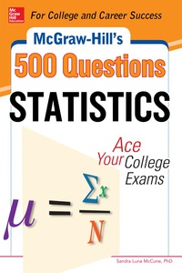 Cover image: McGraw-Hill's 500 Statistics Questions 1st edition 9780071798723