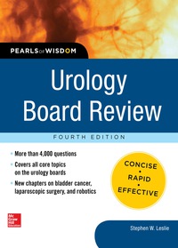 Cover image: Urology Board Review Pearls of Wisdom 4th edition 9780071799263
