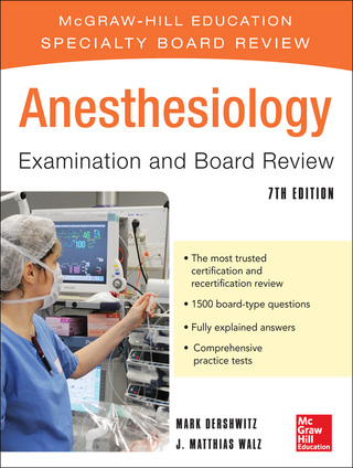 Cover image: Anesthesiology Examination and Board Review 7th edition 9780071770767