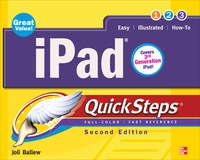 صورة الغلاف: iPad QuickSteps, 2nd Edition 1st edition 9780071803717