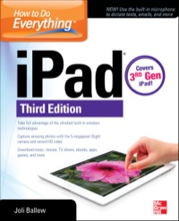 Cover image: How to Do Everything: iPad 3rd edition 9780071804516