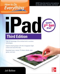 Imagen de portada: How to Do Everything: iPad, 3rd Edition 1st edition 9780071804516
