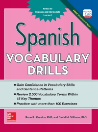表紙画像: Spanish Vocabulary Drills 1st edition 9780071805001