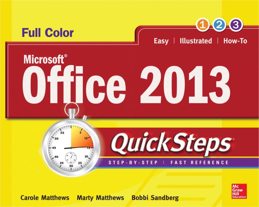 Microsoft® Office 2013 QuickSteps 3rd Edition