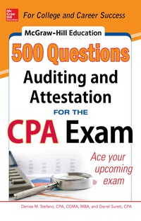 表紙画像: McGraw-Hill Education 500 Auditing and Attestation Questions for the CPA Exam 1st edition 9780071807098
