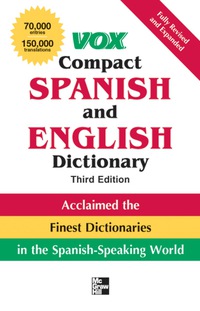 Imagen de portada: Vox Compact Spanish and English Dictionary 3rd edition 9780071499507